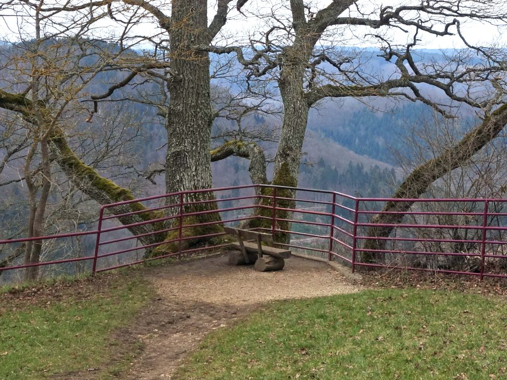 Aussichtspunkt bei Burg Wildenstein