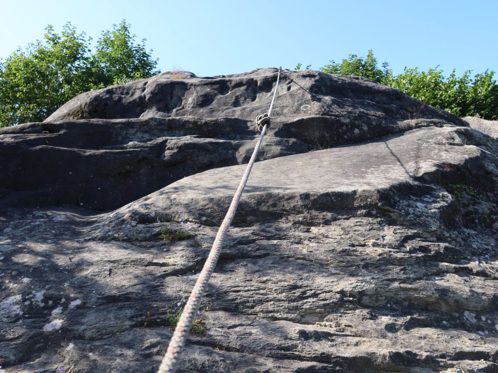 Seil am Rutschstein