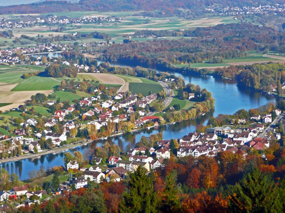 Rheins mit Langwiesen und Büsingen