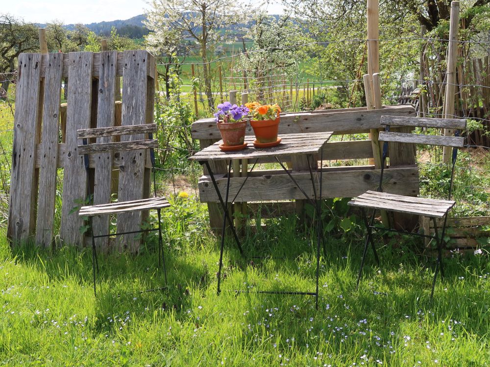 Sitzgruppe im Garten