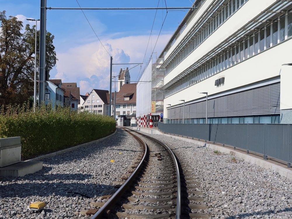 Bahngleis am Marktplatz