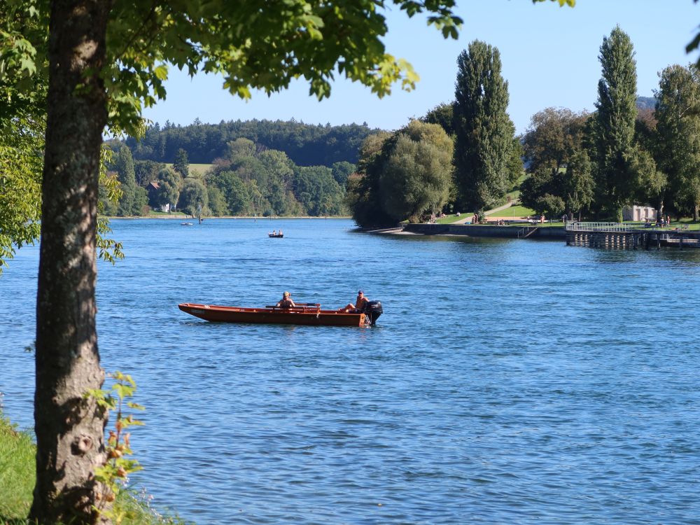 Motorboot Auf dem Rhein