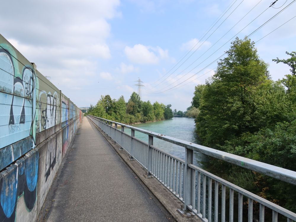 Fussweg auf der Altbrücke (A14)