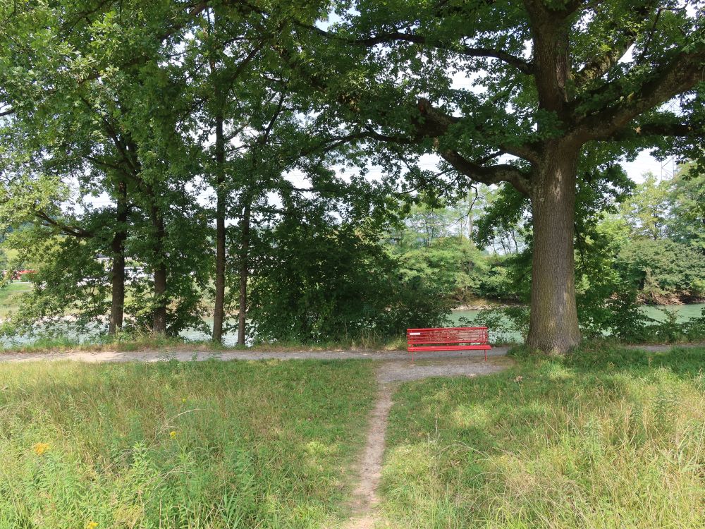 Sitzbank an der Perlengalopp-Piste