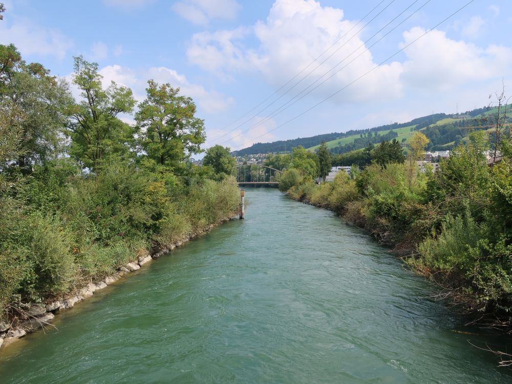 Reusskanal und Blick Richtung Rooter Bogenbrücke