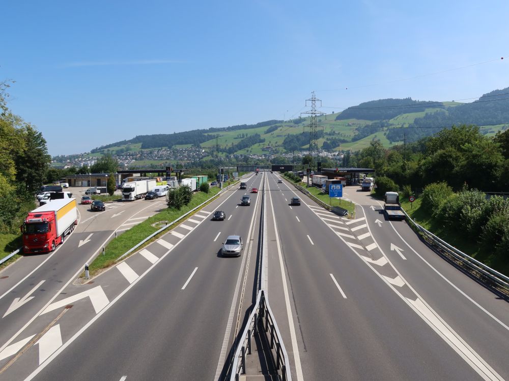 Autobahn A14 bei St. Katharina