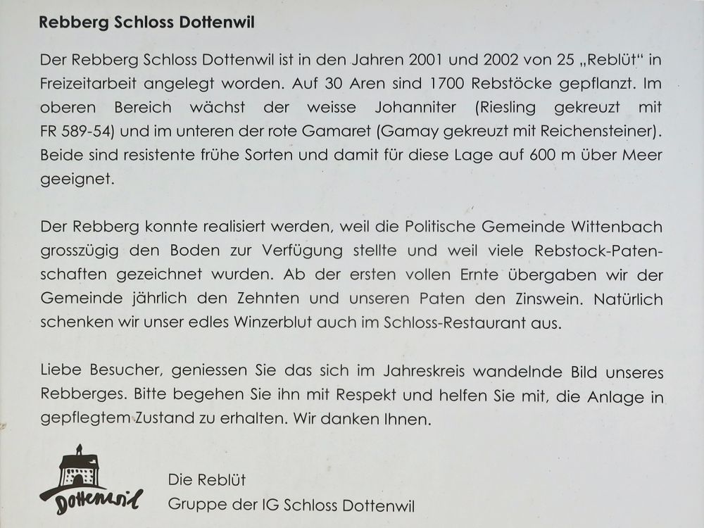 Info zum Rebberg