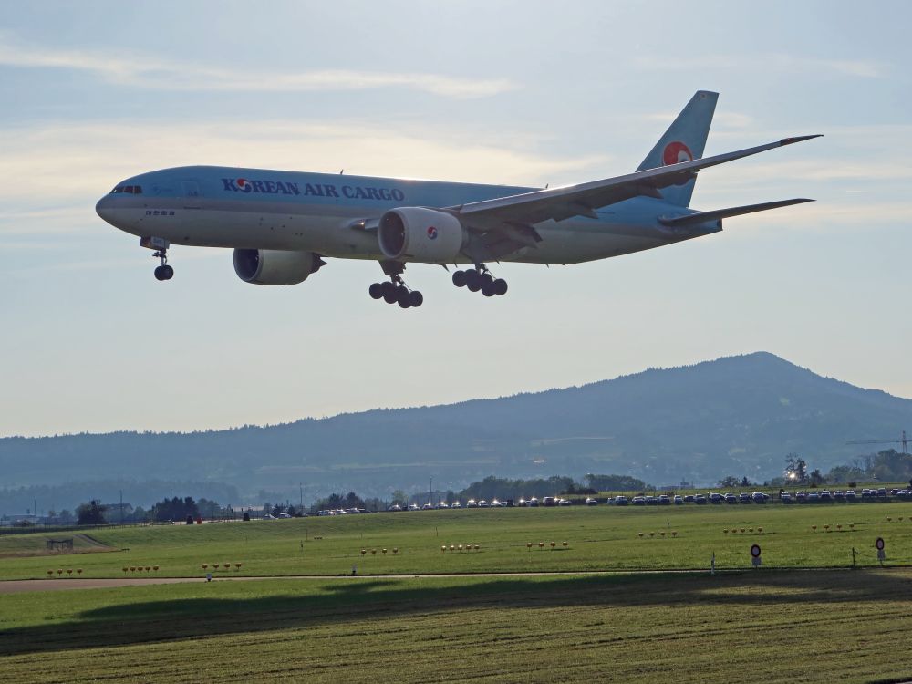 Flugzeug im Anflug