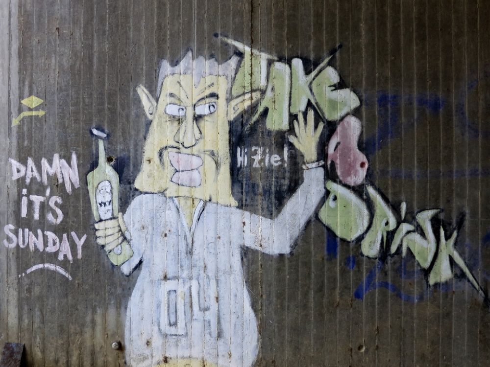 Graffiti in Autobahnunterf�hrung