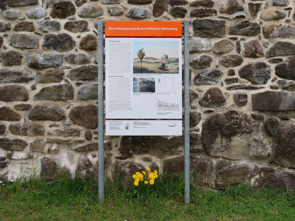 Infotafel zur Ruine Helfenberg