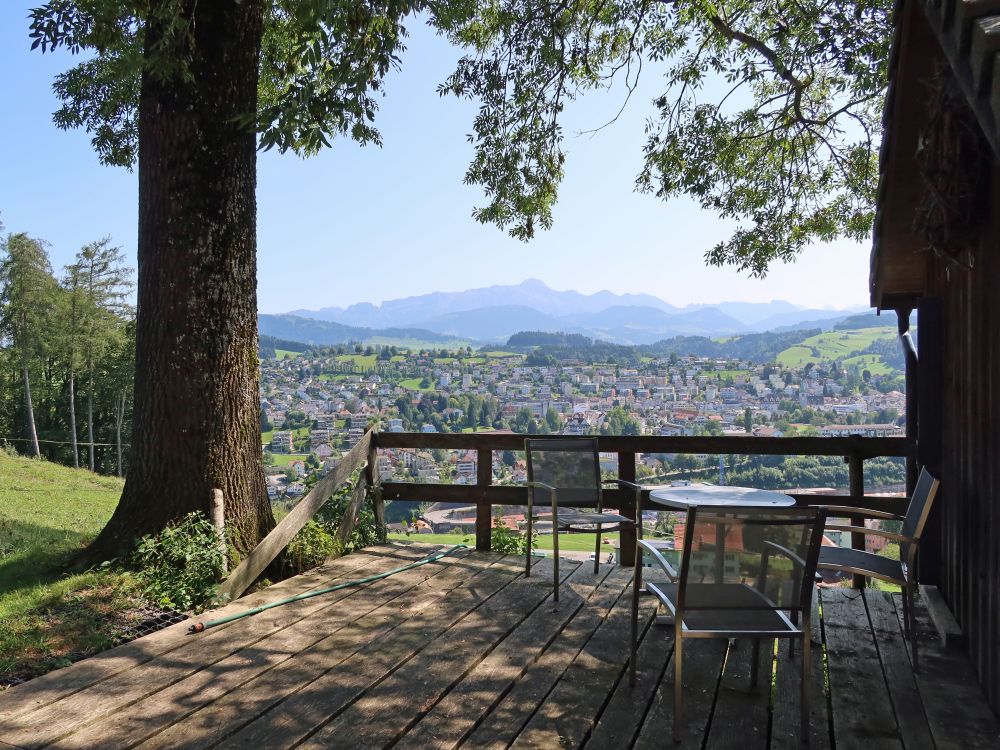 Terrasse mit Säntisblick