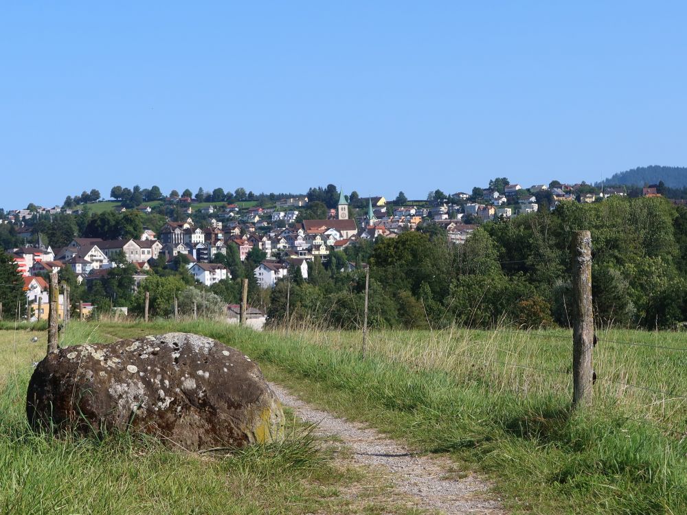 Felsbrocken und Herisau