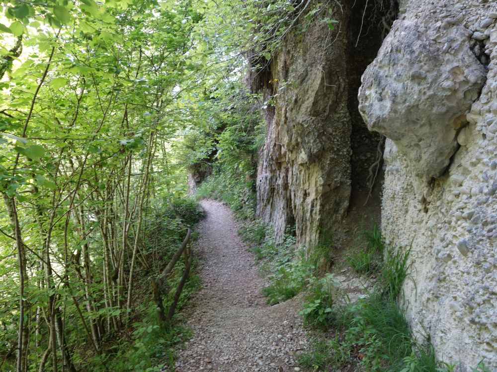 Pfad an der Felswand