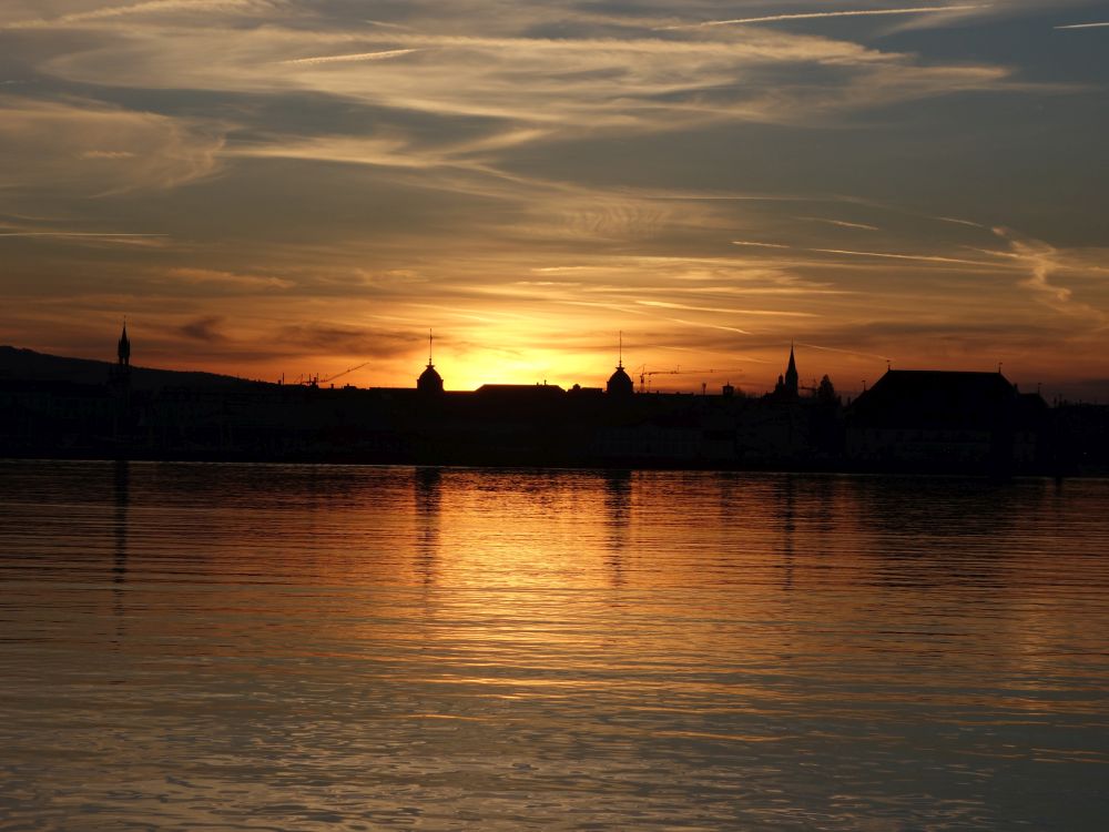 Sonnenuntergang �ber Konstanz
