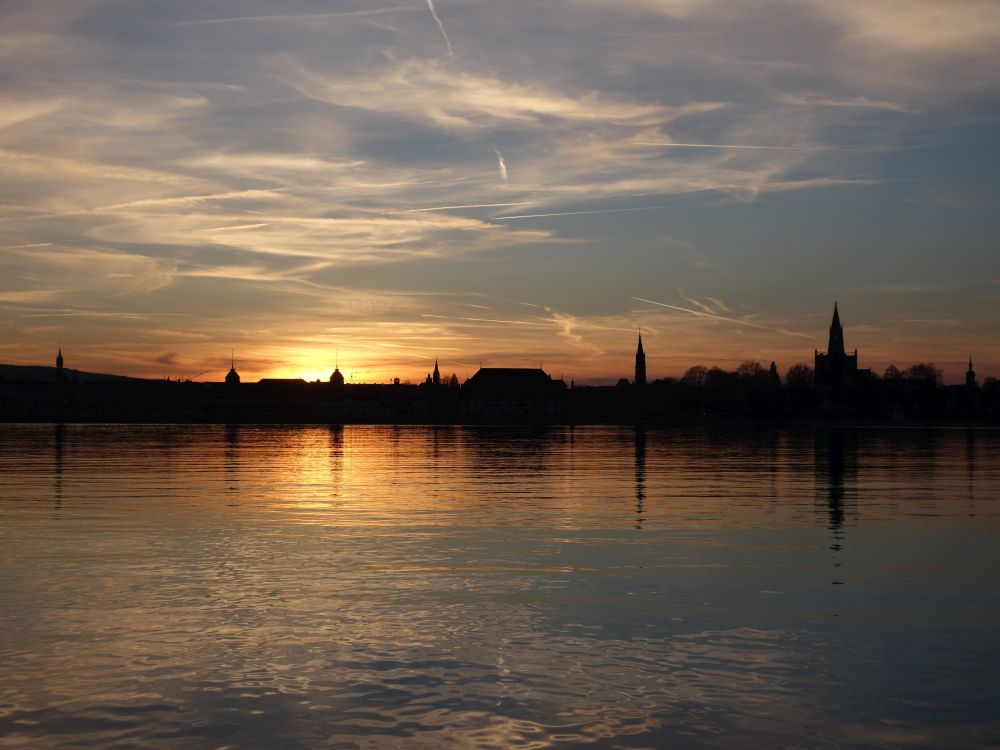 Sonnenuntergang �ber Konstanz