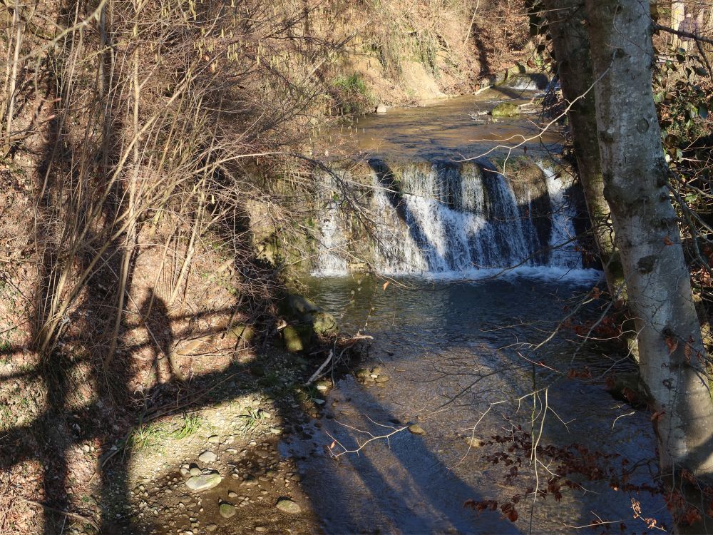 Lindenbach-Wasserfall und Fotograf-Schatten