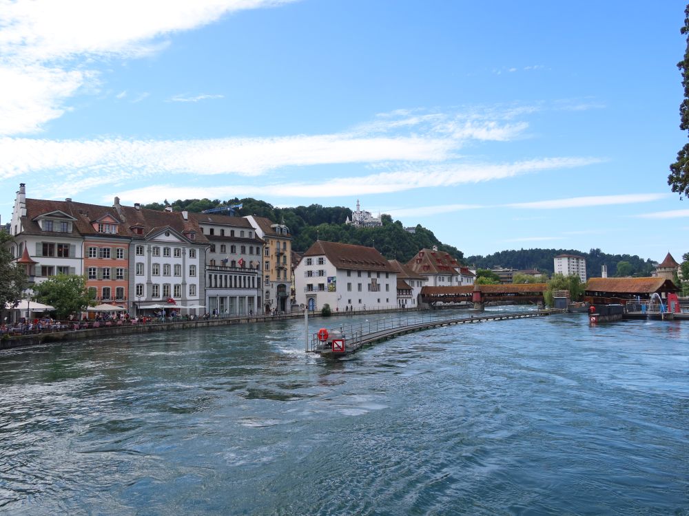 Reusssteg und Spreuerbrücke