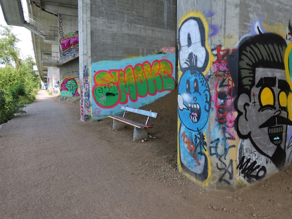 Grafitti unter der Brücke