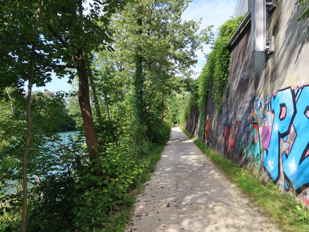 Reussweg mit Grafitti