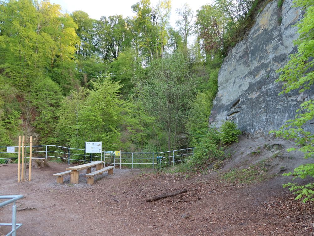 Picknickplatz am Fels