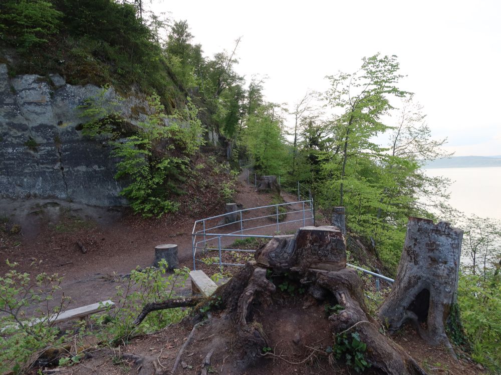 Pfad an der Felswand