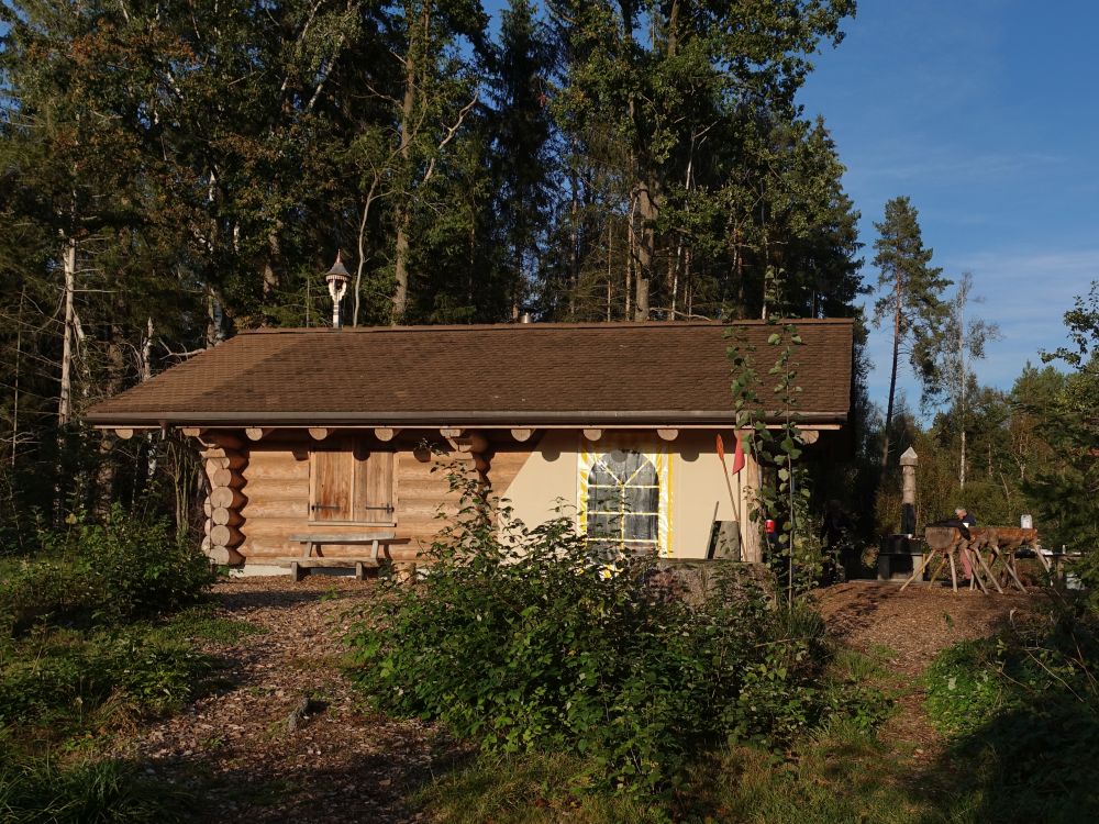 Hütte im Hudelmoos