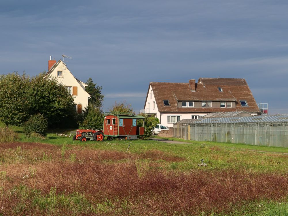 Traktor mit Schäferwagen