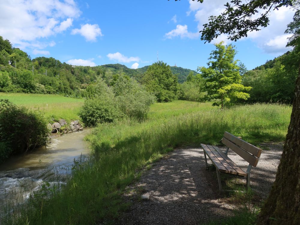 Sitzbank an der Reppisch