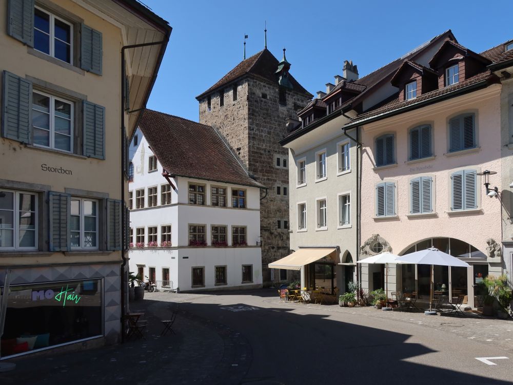 Rathausplatz und Schwarzer Turm