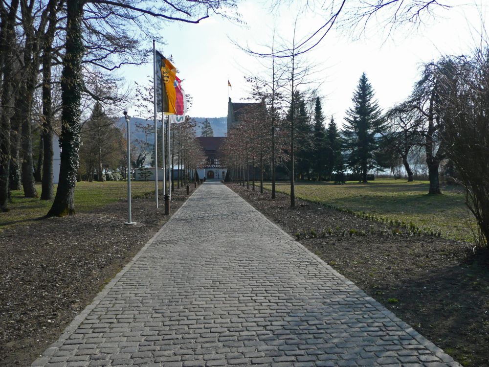 Zufahrt zum Schloss Oberstaad