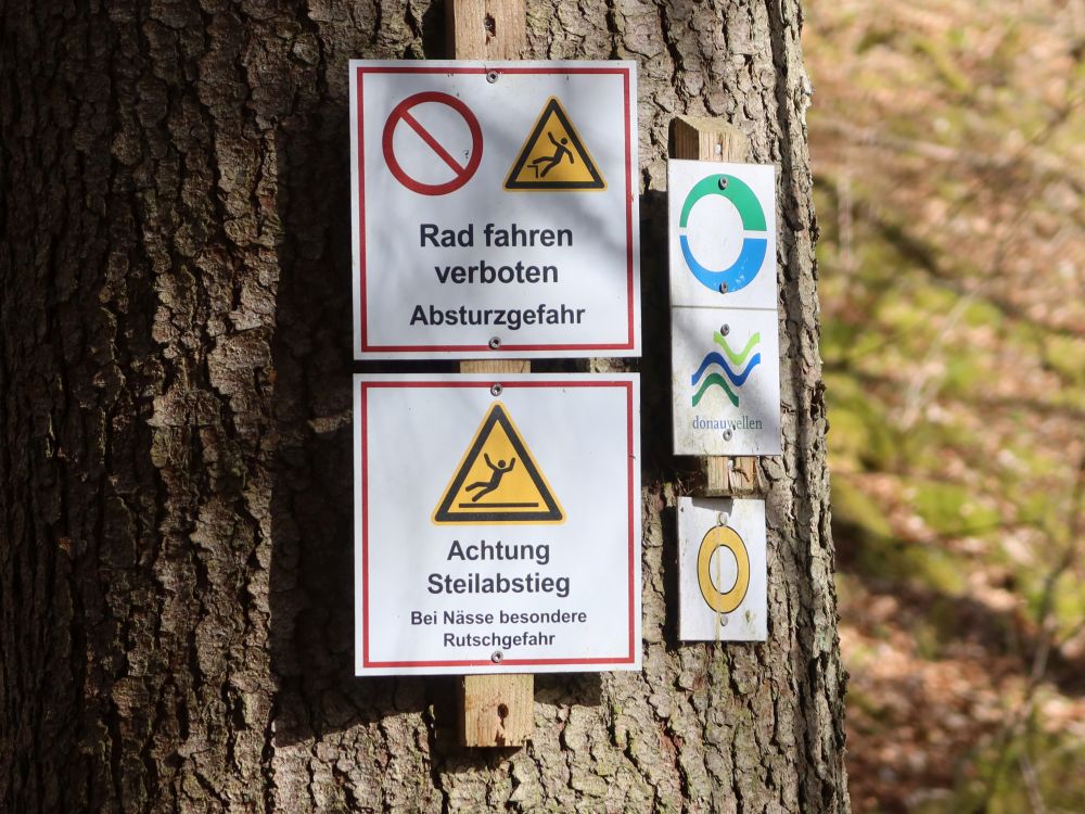 Verbots- und Warnschilder