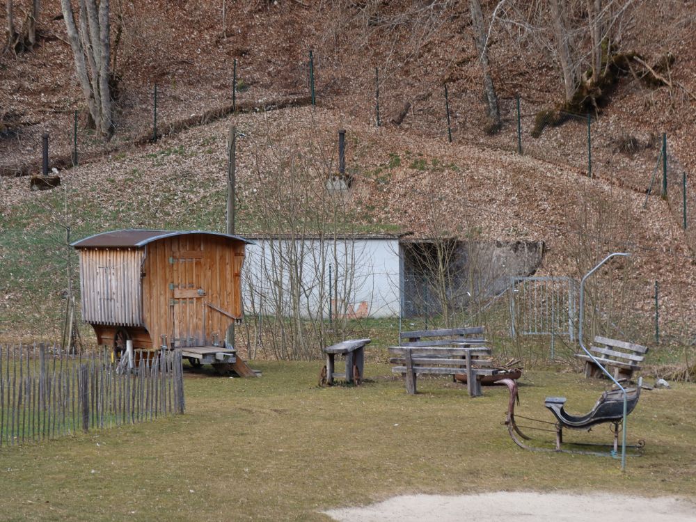 Schäferwagen mit privatem Grillplatz
