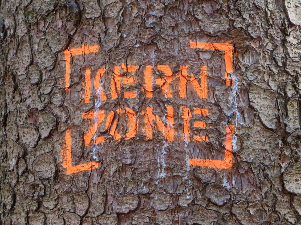 Markierung Schutzzone