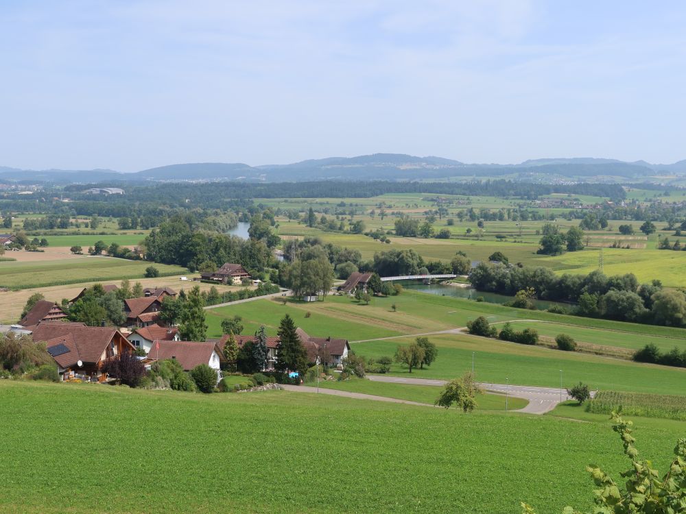 Blick Richtung Brücke Mühlau an der Reuss
