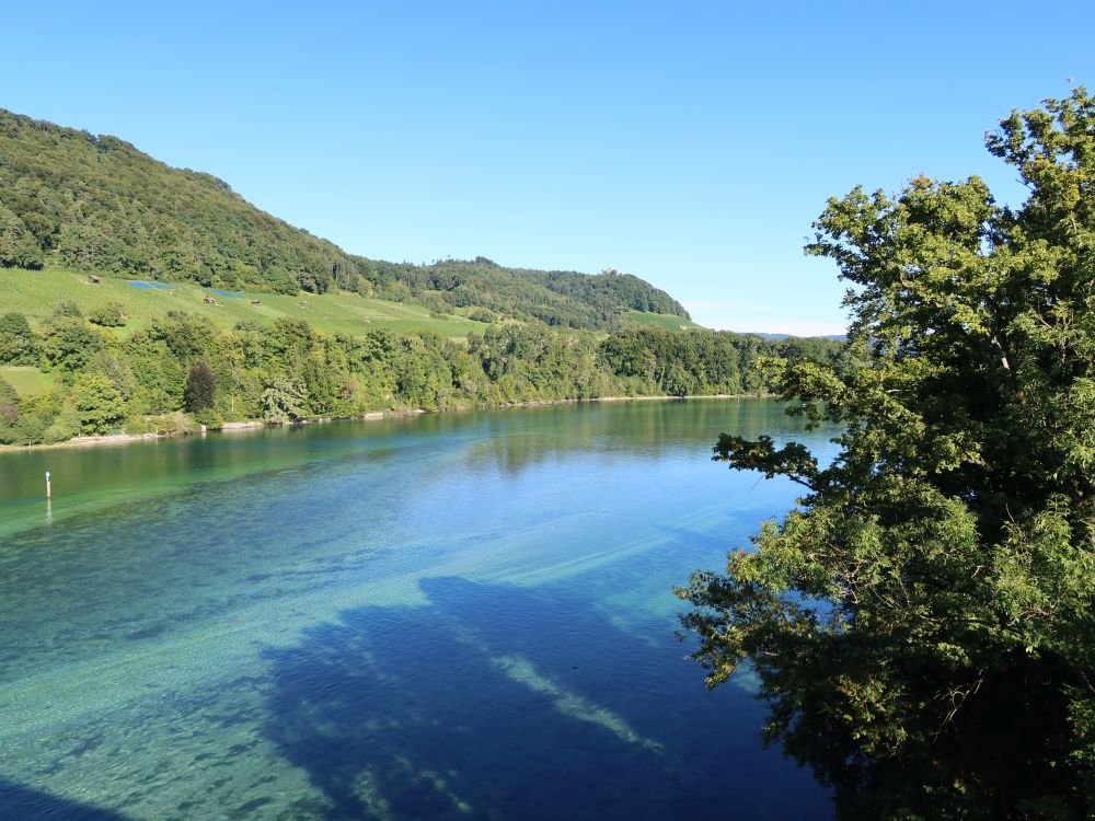 Blick von der Brücke bei Hemishofen