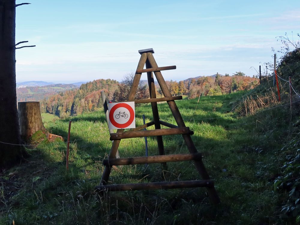 gesperrt für Radfahrer