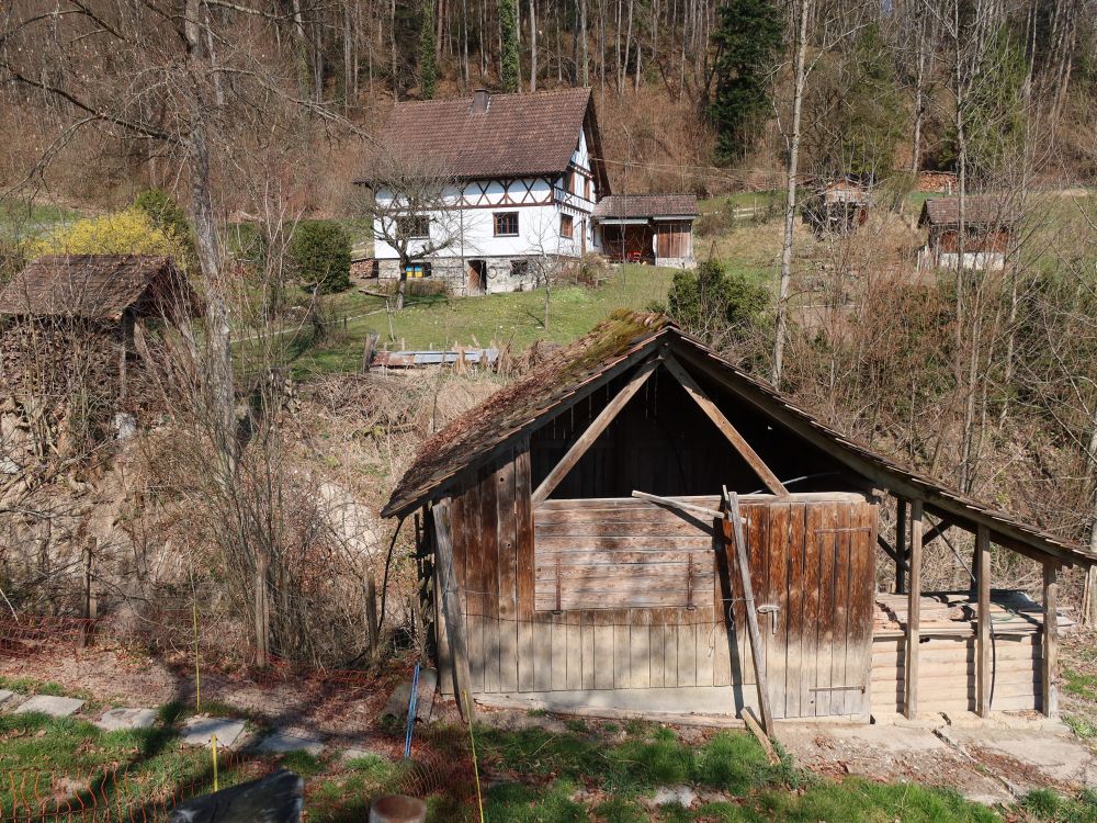 Haus und Hütte bei der Kobesenmühle