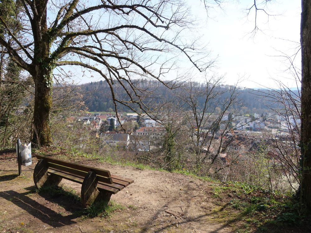 Sitzbank mit Blick auf Tiengen