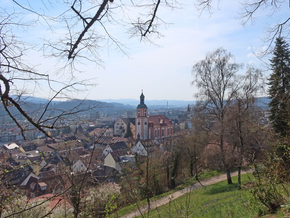 Tiengen mit Kirche