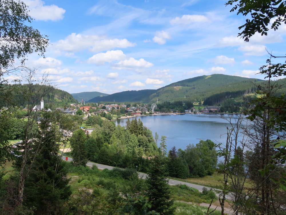 Blick auf Gemeinde und See