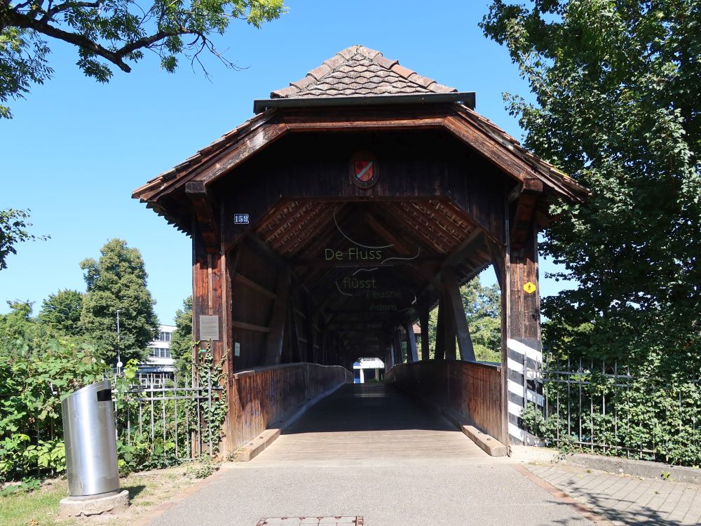 Gedeckte Ennetturgi Holzbrücke