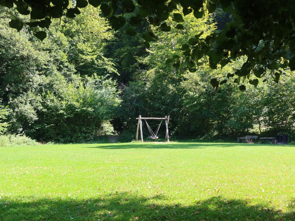 Schaukel am Spielplatz Augustwiese Baden