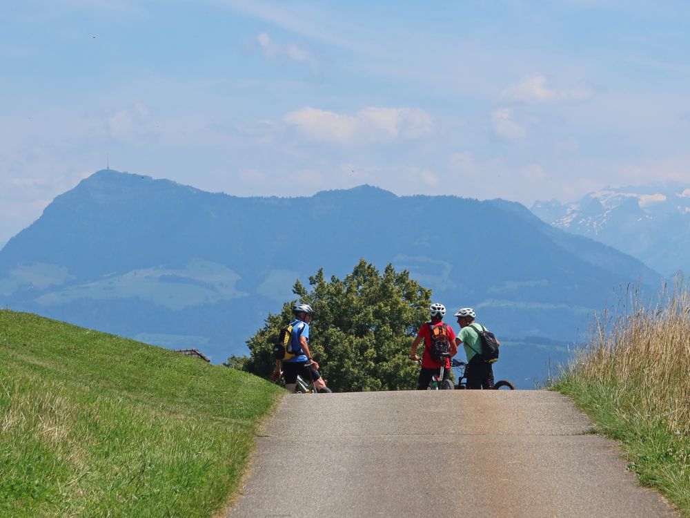 Rigi und Radfahrer