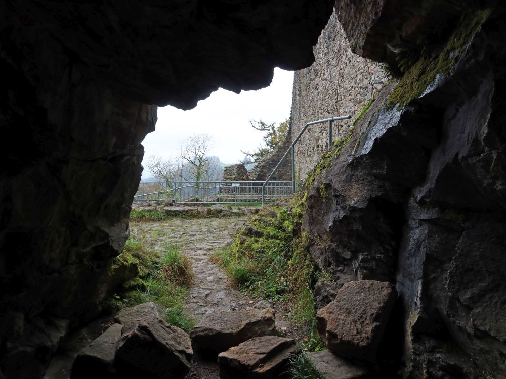 Blick aus der Höhle