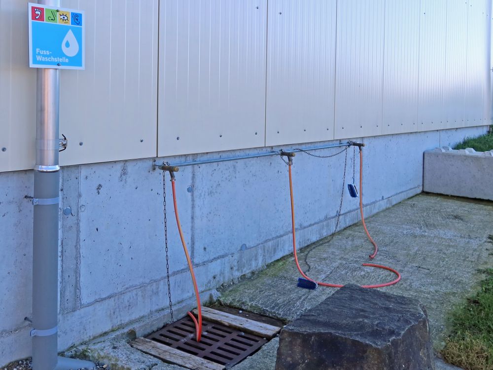 Fuss-Waschstelle