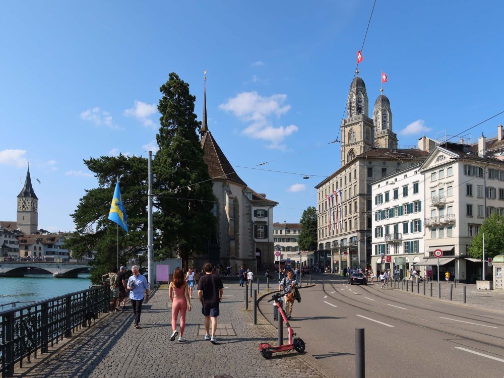 St. Peter, Wasserkirche und Grossmünster