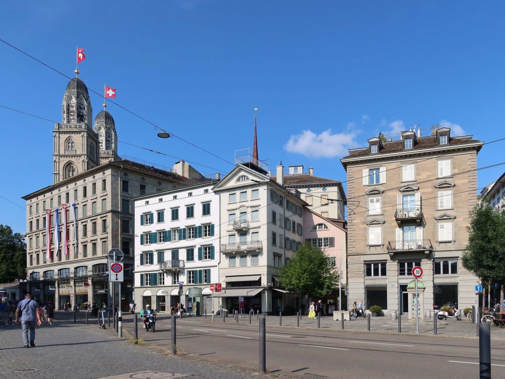 Limmatquai mit Grossmünster